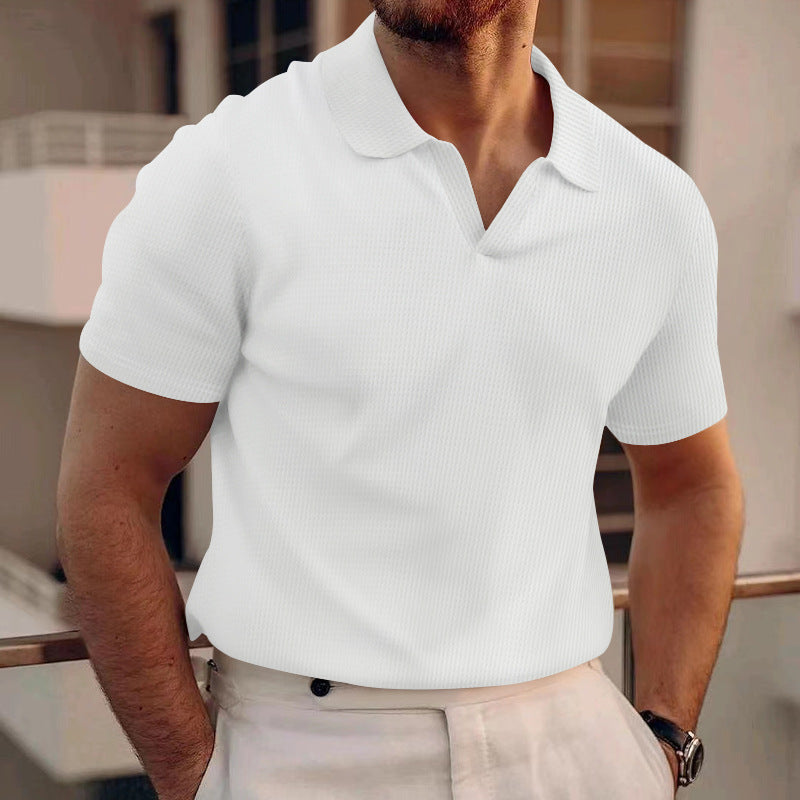 Herr Piké T-shirt Slim Fit – Modern och Stilren Kortärmad Pikétröja för Vardag och Arbete