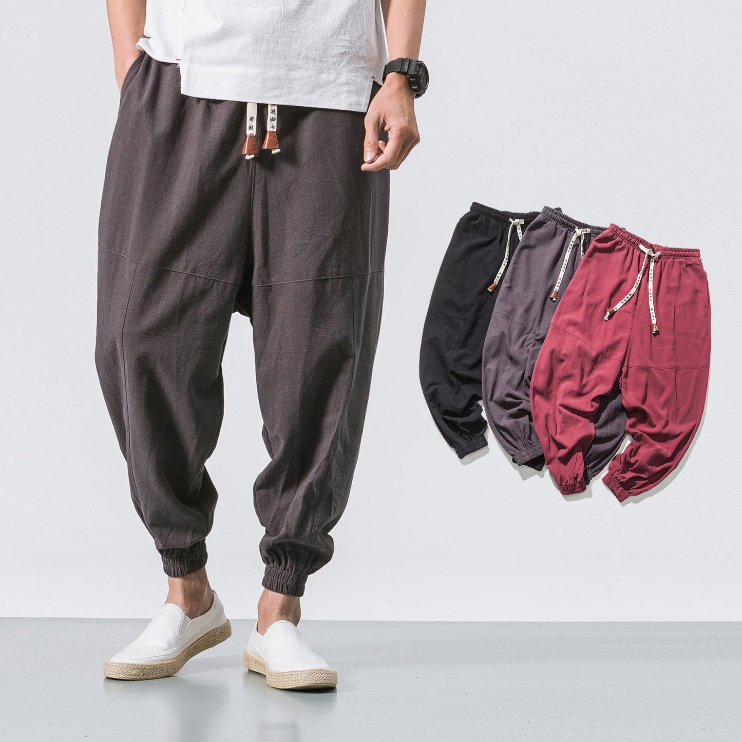 Aidan – Hip Hop Streetwear Gym Joggers med dragsko och elastiska fickor