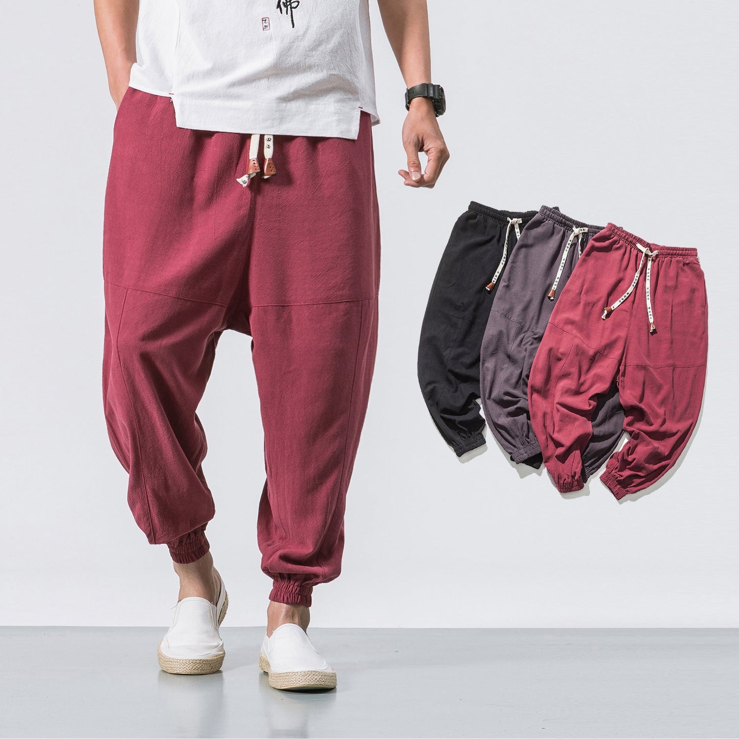Aidan – Hip Hop Streetwear Gym Joggers med dragsko och elastiska fickor