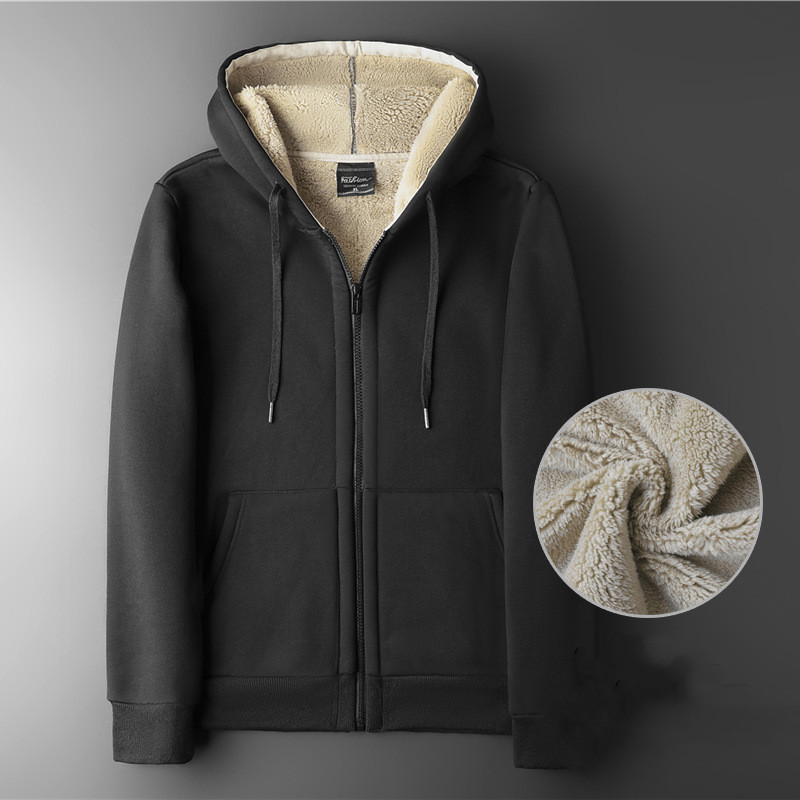 Andreas - Herrjacka med fleece och huva