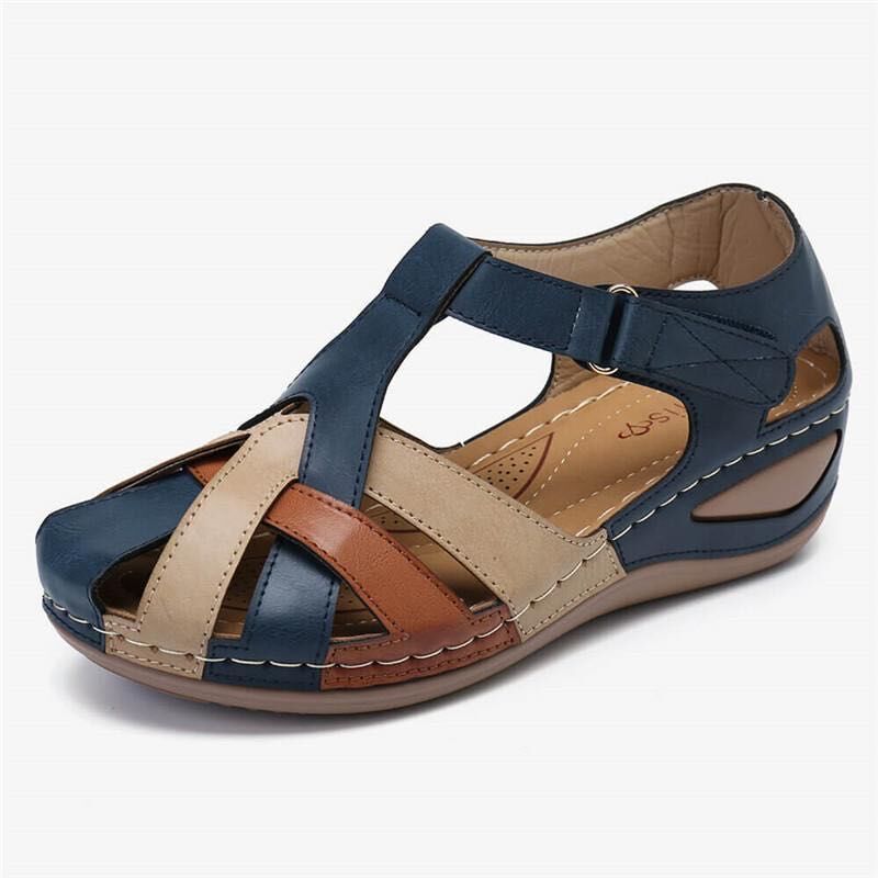 Shannon – Vattentåliga Sommar Sandaler med Blandad Färgdesign och Klack