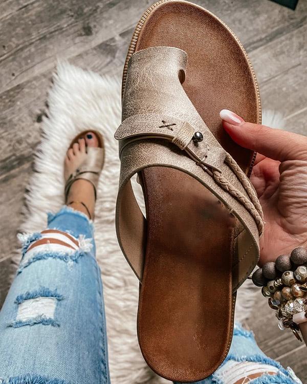 Lauren – Kvinna Casual Lågklackad Flip Flop Mode