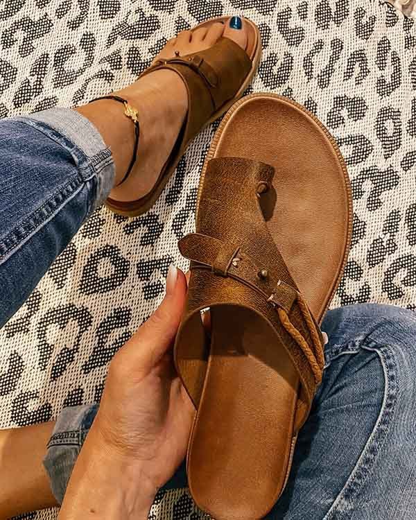 Lauren – Kvinna Casual Lågklackad Flip Flop Mode