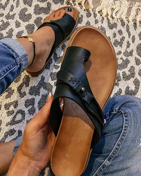 Lauren – Kvinna Casual Lågklackad Flip Flop Mode