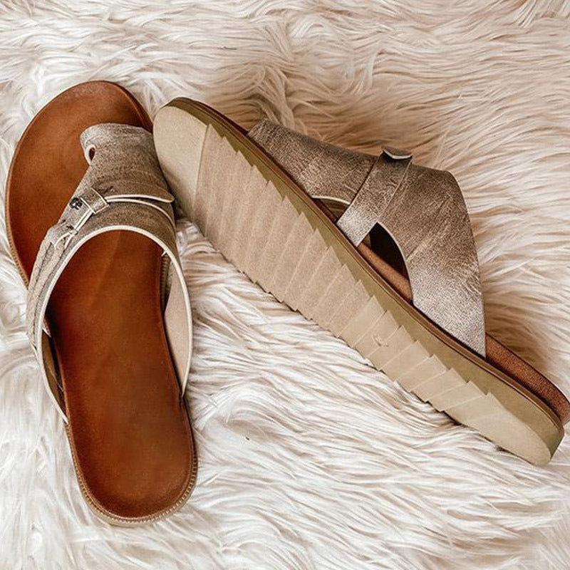 Lauren – Kvinna Casual Lågklackad Flip Flop Mode