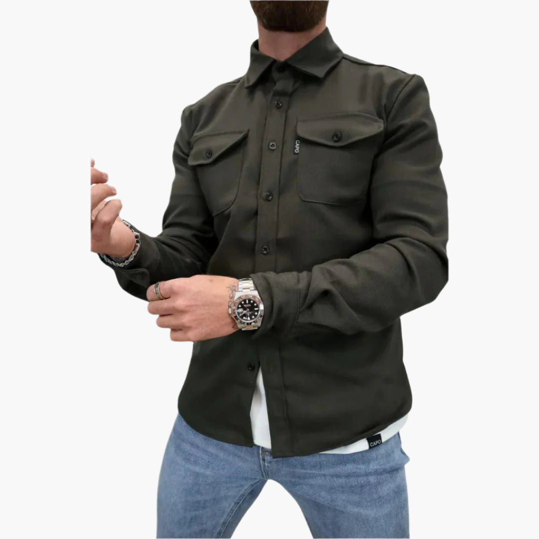 Joe – Knappjacka Overshirt för Moderna Män