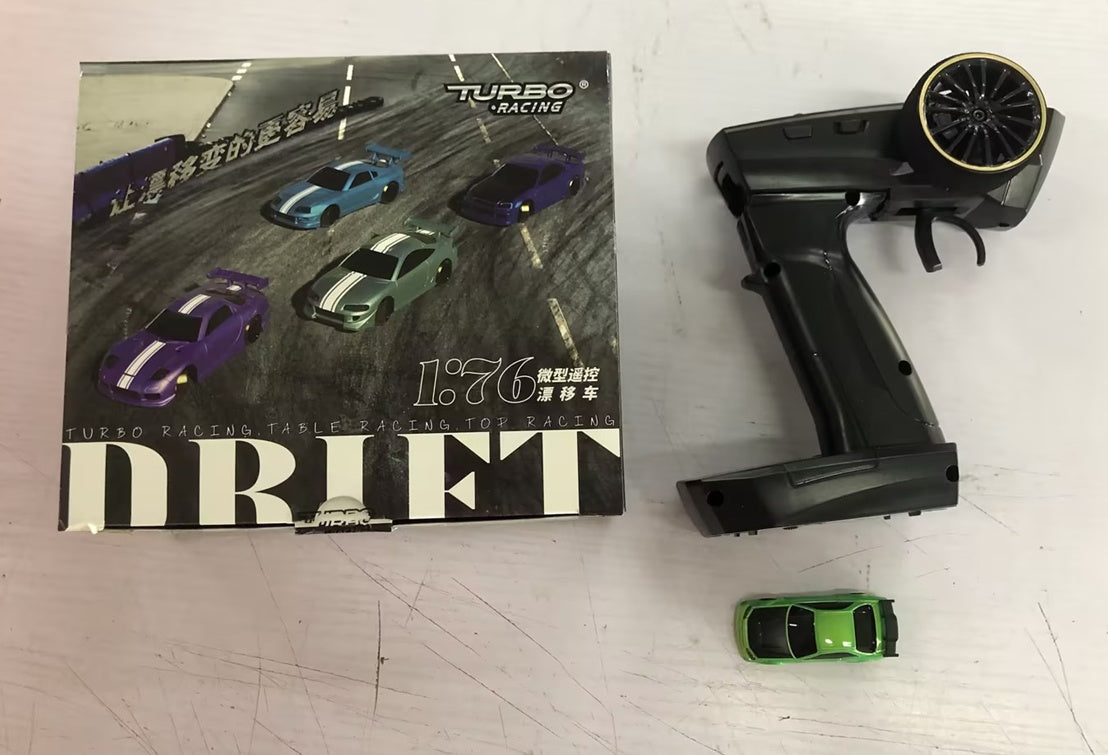 1:76 RC Driftbil C64 för ungdomar och vuxna – Turbo Racing, Bordstävling, Toppfart