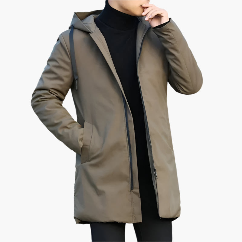 Herr Vinterjacka Sportig Vind- och Vattentät Modern Stil