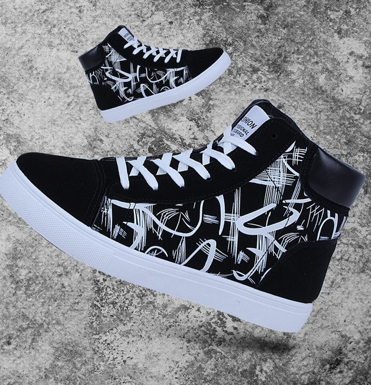 Terry – Höga Sneakers för Män i Koreansk Stil