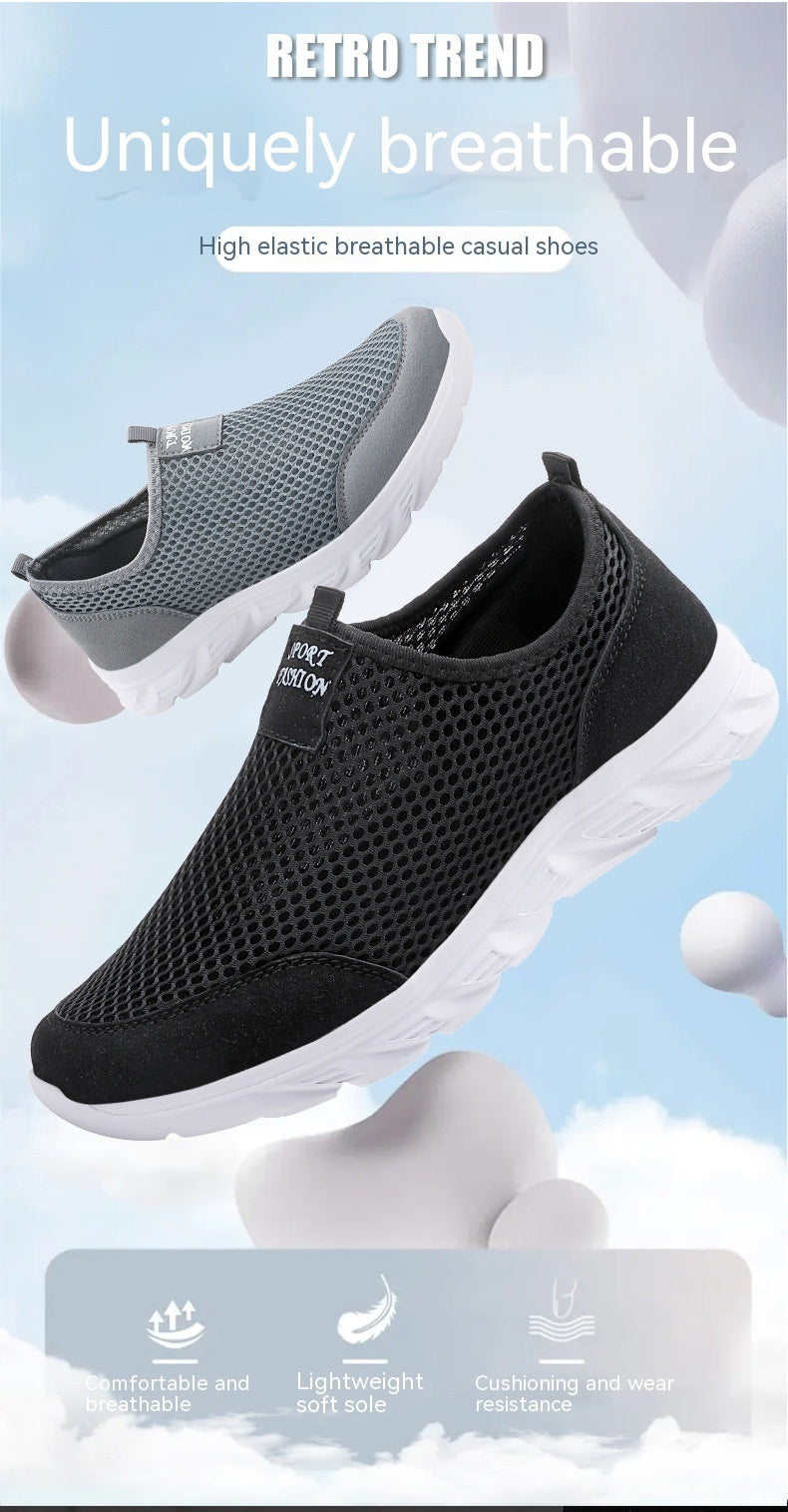 Denis – Somriga Mesh Slip-on Andningsbara Sneakers Lätta Reseskor