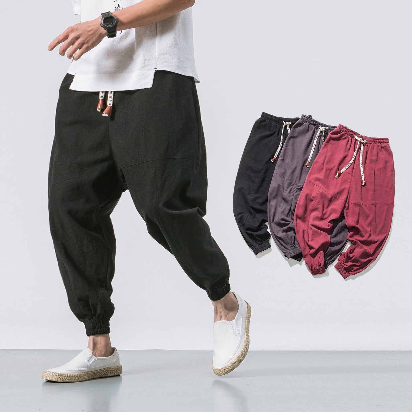 Aidan – Hip Hop Streetwear Gym Joggers med dragsko och elastiska fickor