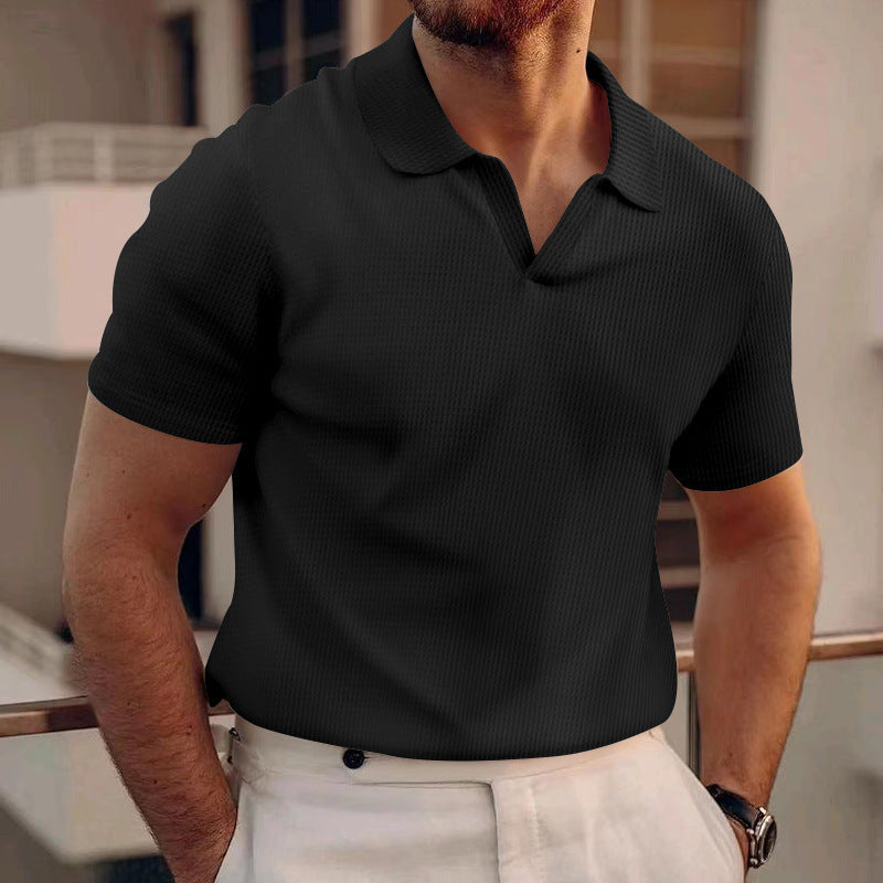 Herr Piké T-shirt Slim Fit – Modern och Stilren Kortärmad Pikétröja för Vardag och Arbete