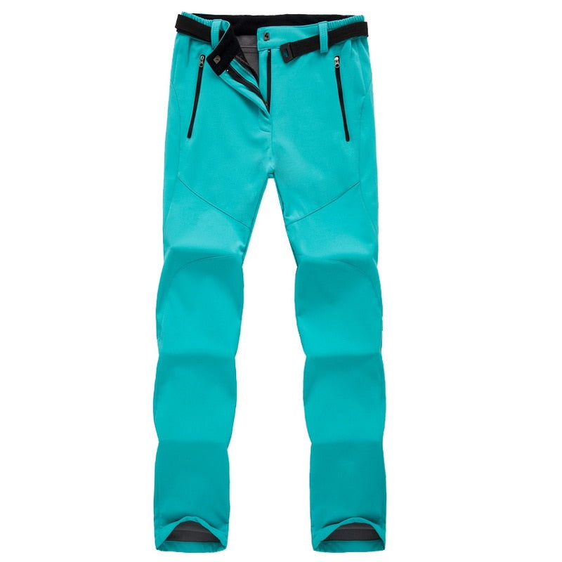 Dam Outdoor Vandringsbyxa Softshell Vinter – Funktionell och Vindtät Friluftsbyxa för Trekking och Vandring