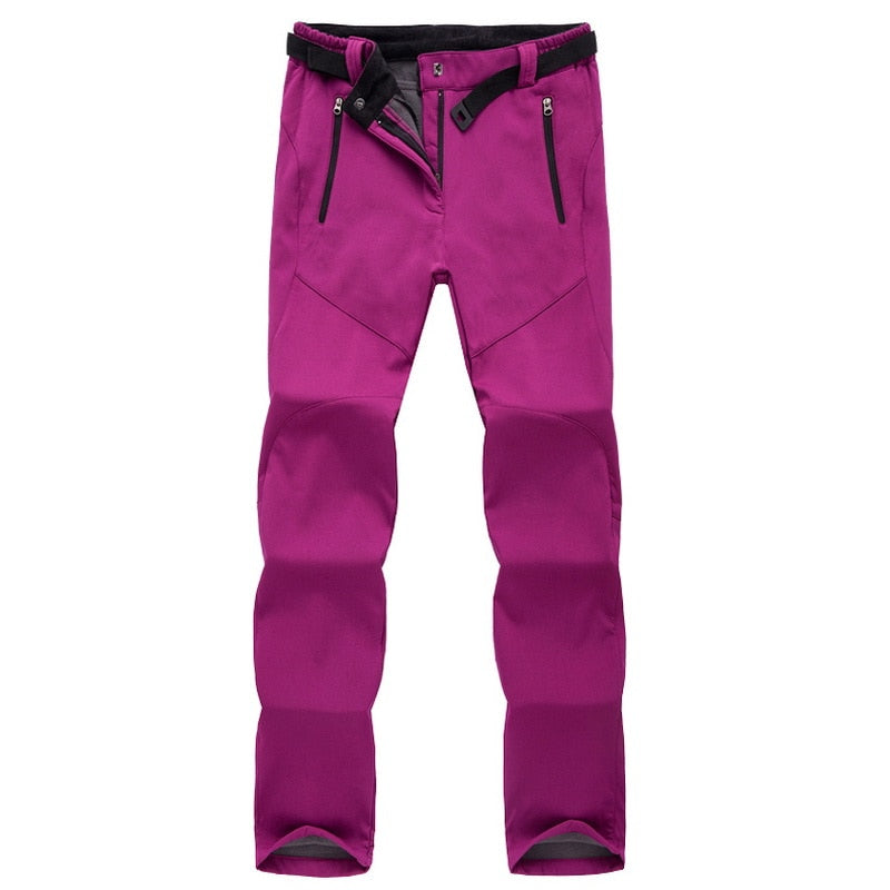 Dam Outdoor Vandringsbyxa Softshell Vinter – Funktionell och Vindtät Friluftsbyxa för Trekking och Vandring