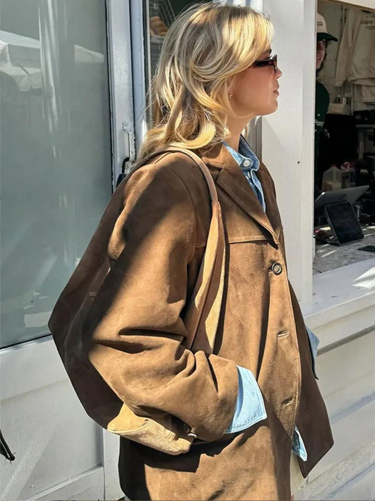 Dam Trenchcoat Oversized Trendig Höst/Vinter Elegant Stil