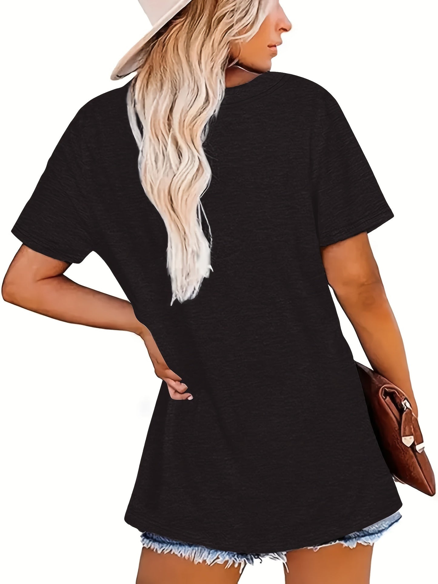 Dam T-shirt med Astronaut och Planeter – Trendig och Kreativ Design, Casual Stil