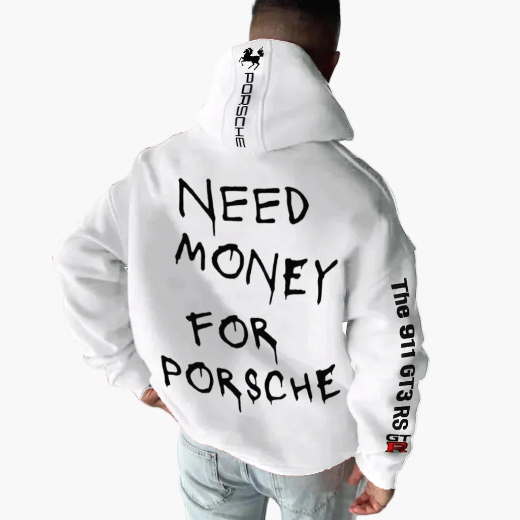 Unisex Hoodie Racing Stil Porsche 911 GT3 RS – Motorsport och Streetwear för Herr och Dam