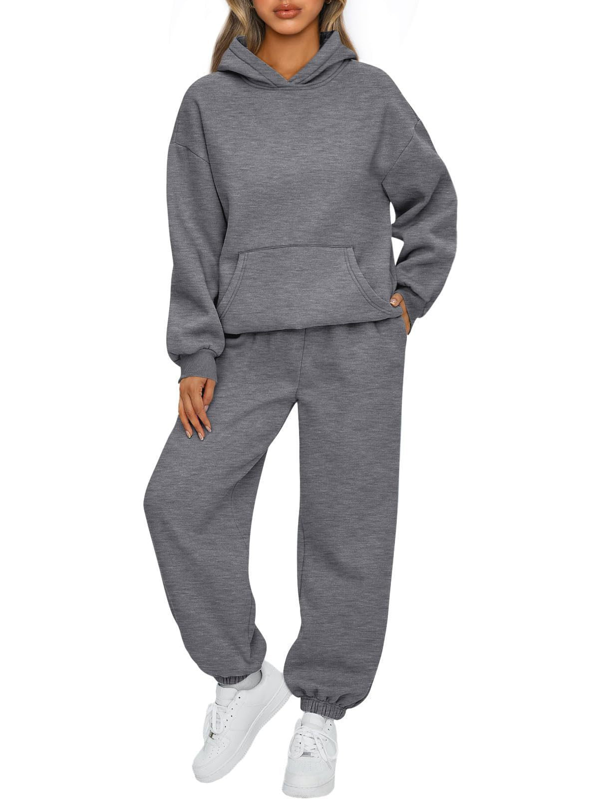 Emma – Tvådelad Casual Hoodie Sportbyxor Set