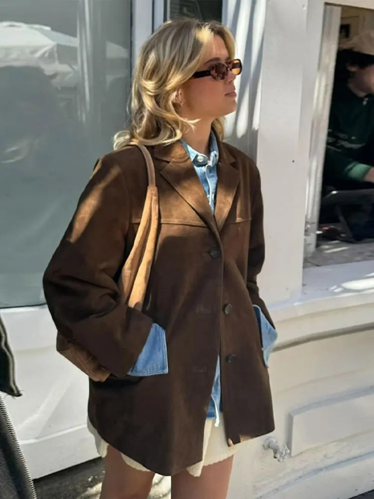 Dam Trenchcoat Oversized Trendig Höst/Vinter Elegant Stil
