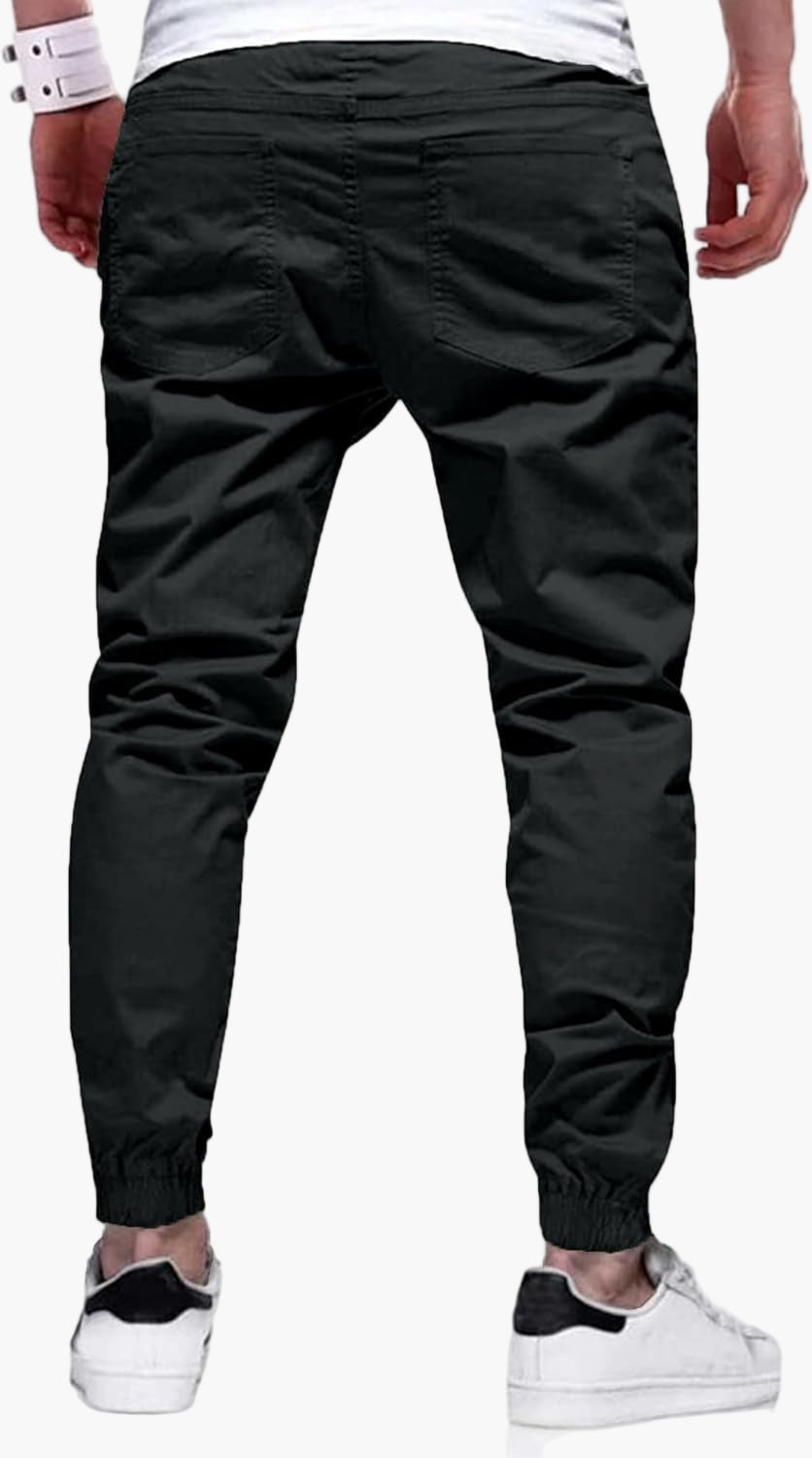 Herr Jogger Cargo Byxor – Modern Stil och Funktionell Vardagskomfort