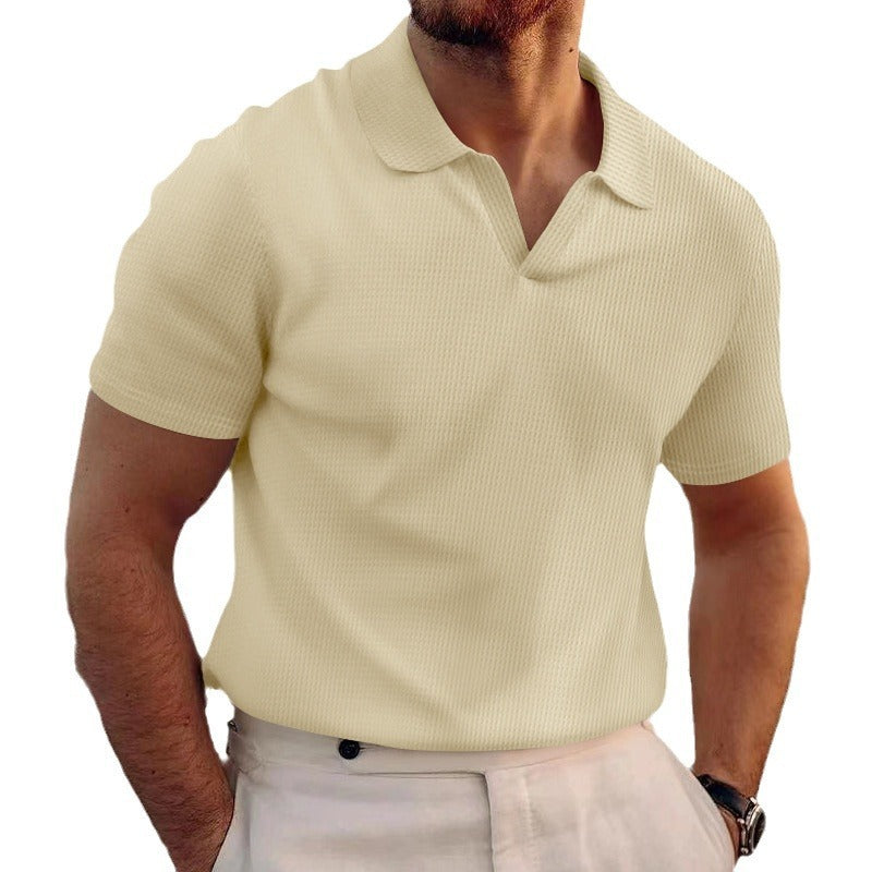 Herr Piké T-shirt Slim Fit – Modern och Stilren Kortärmad Pikétröja för Vardag och Arbete