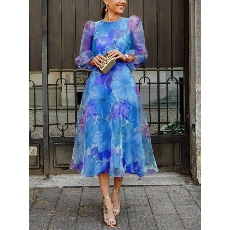 Julia – Sommarens Mode Mesh Blommklänning