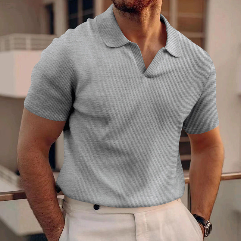 Herr Piké T-shirt Slim Fit – Modern och Stilren Kortärmad Pikétröja för Vardag och Arbete