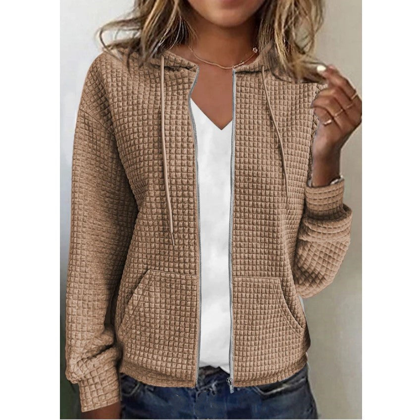 Donna – Långärmad zip-hoodie med cardigan