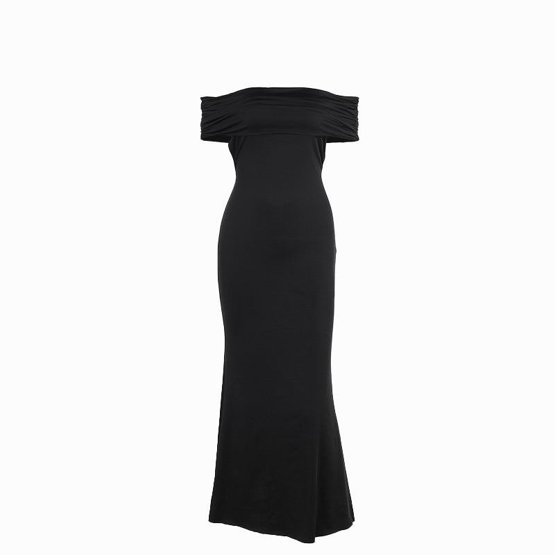 Mary – Elegant Sexig Off-shoulder Klänning utan Rygg