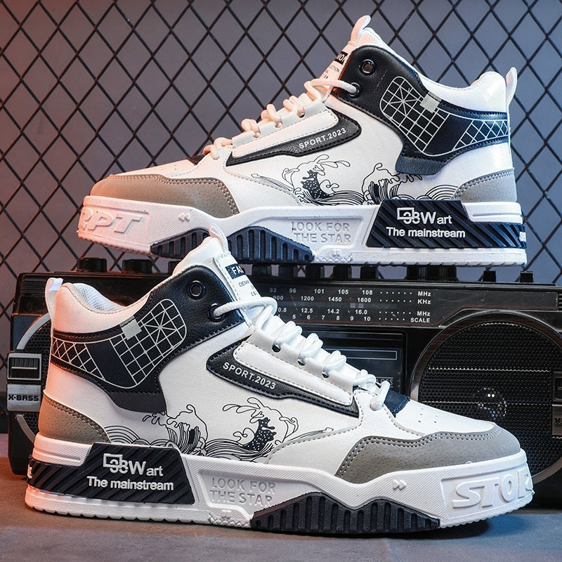 Oliver – Moderiktiga Höga Sneakers för Män
