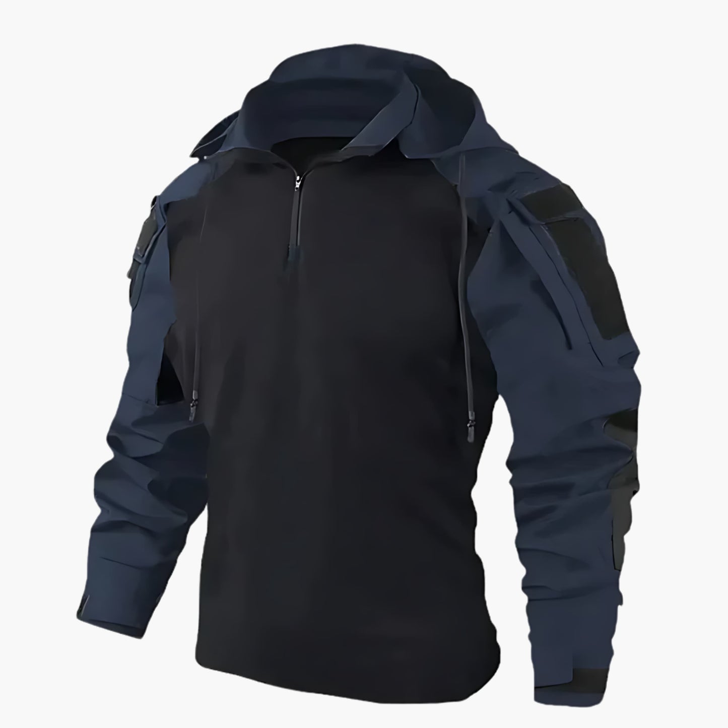 Herr Tactical Jacka – Funktionell Outdoor och Vardag – Sportjacka med Flera Fickor och Justerbar Huva