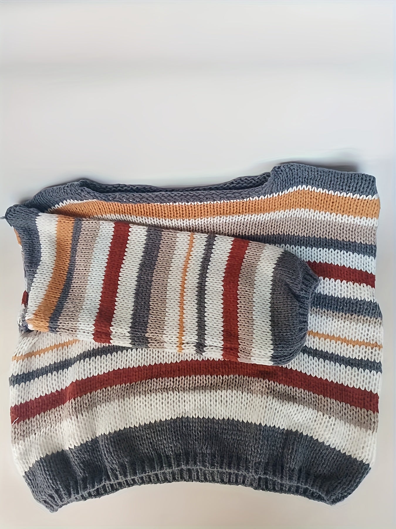 Damtröja i avslappnad stil med breda ränder – Perfekt för höst och vinter, ledig vardagslook