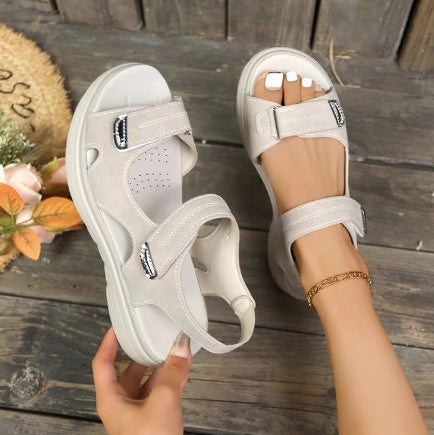 Ann – Vintage Plus Size Wedge Sandaler