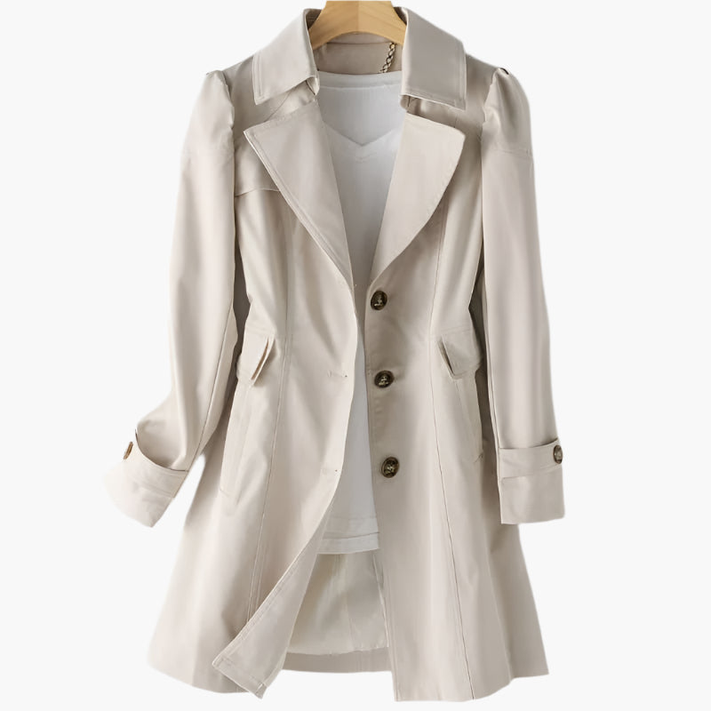 Dam Trenchcoat – Elegant och Mångsidig Kappa för Vardag och Fest