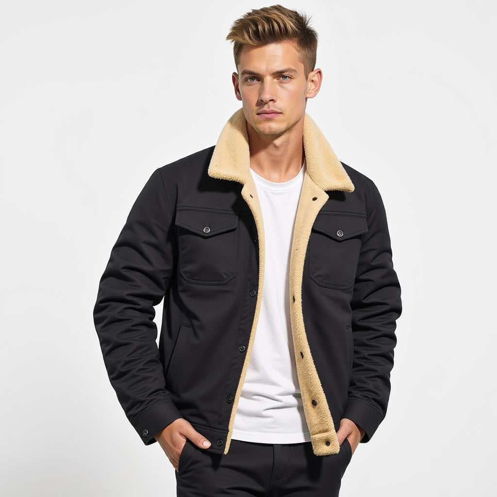 Herrjacka Bomber Vintage Vinter – Varm och Stilfull Vardagsjacka