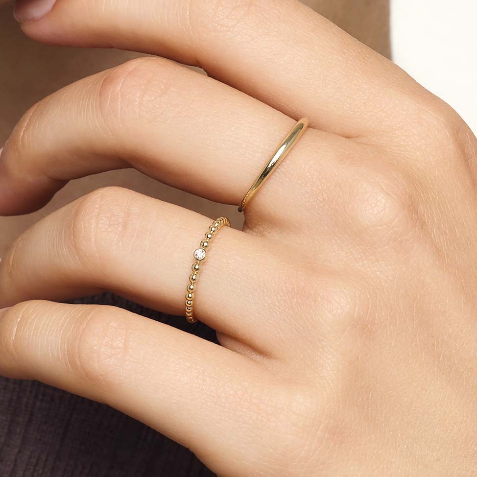 Mary – Slim Dome Ring för Kvinnor