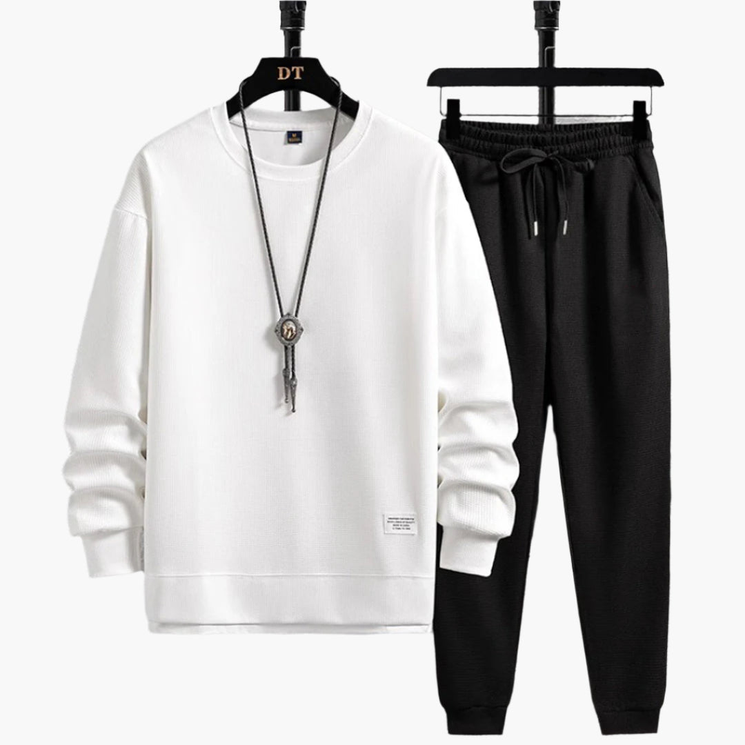 Herr Joggingdress – Modern Avslappnad Stil för Fritid och Träning