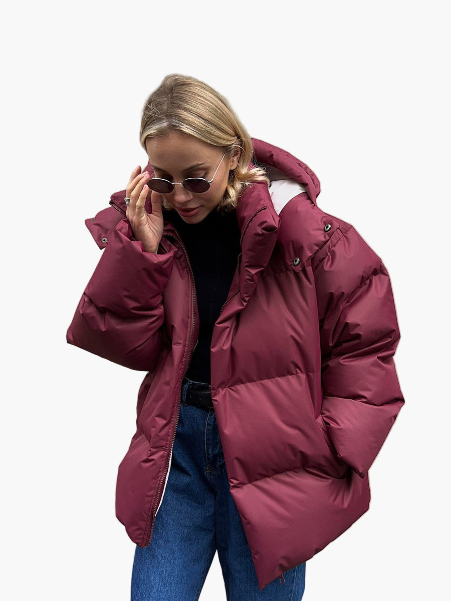 Dam Pufferjacka Vinter Varm och Trendig – Perfekt för Casual och Aktiva Dagar