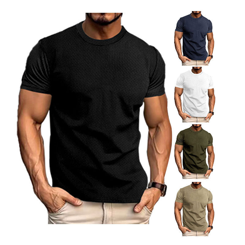 Herr T-shirt i avslappnad sportstil – Perfekt för träning och vardag