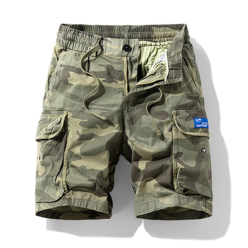 William – Kamouflage Ny Arbetskläder Sportshorts för Män