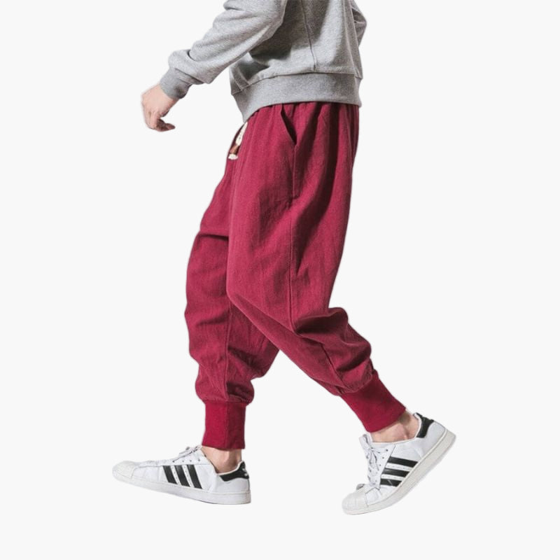 Herr Harembyxor Avslappnad Streetwear Stil för Vardagsbruk