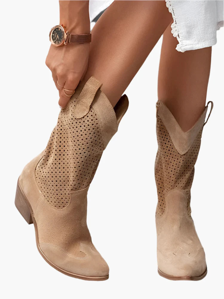 Dam Cowboyboots med dragkedja – Trendiga och bekväma westernstövlar för vardag och fest