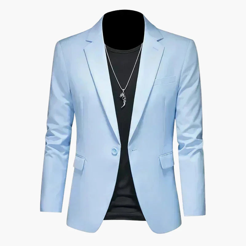 Herr Elegant Slim Fit Kavaj för Fest och Vardag – Modern Blazer
