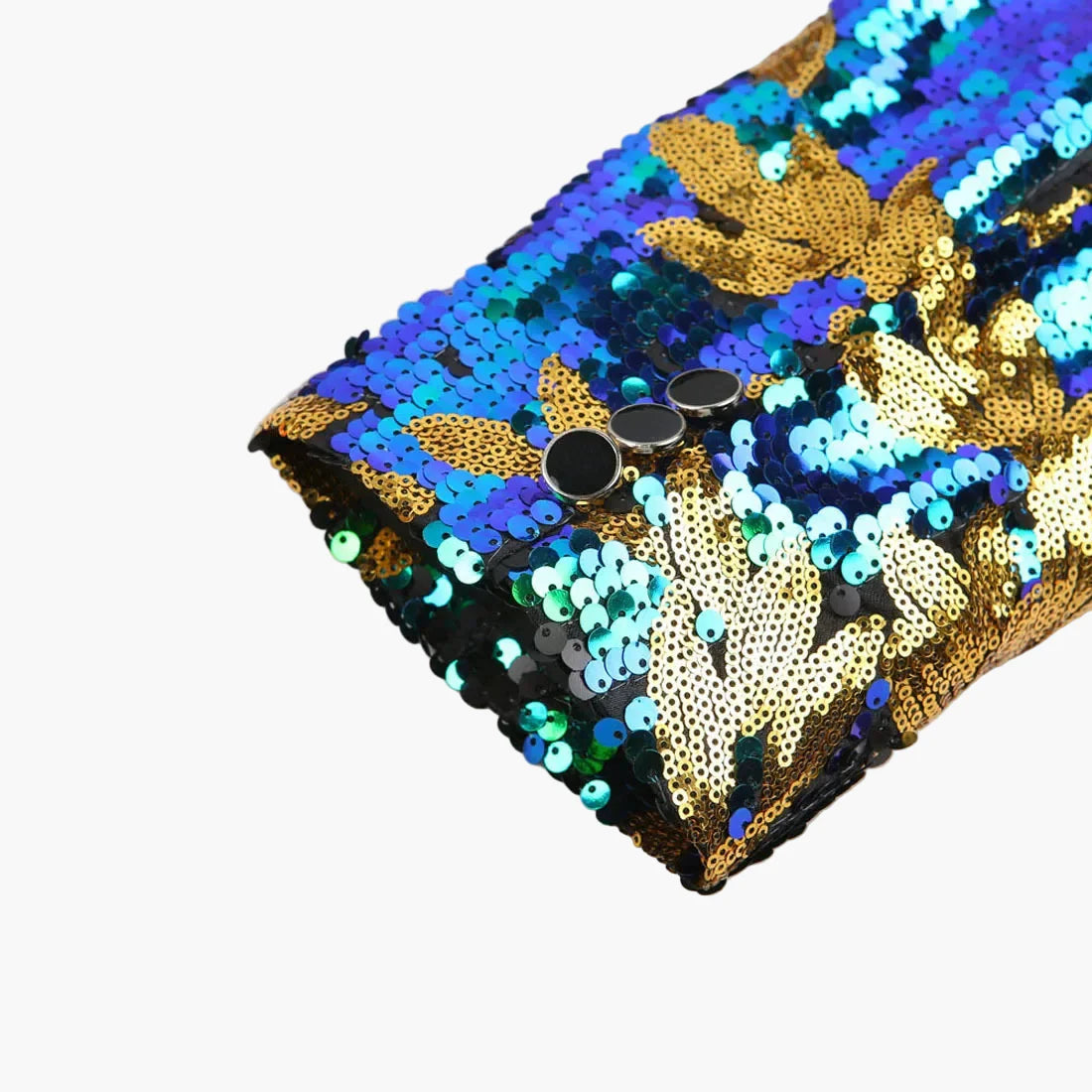 Herrkavaj för fest och gala – Paljettmönstrad kavaj med lyxig design, trendig passform och unik stil