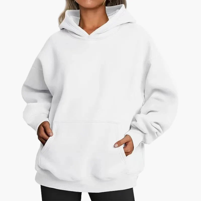 Oversized Dam Hoodie – Avslappnad och Trendig Huvtröja för Vardag och Träning