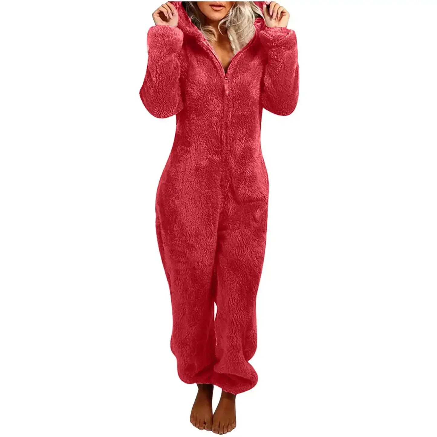 Charlotte – Mysig och Elegant Dam Hooded Onesie Pyjamas