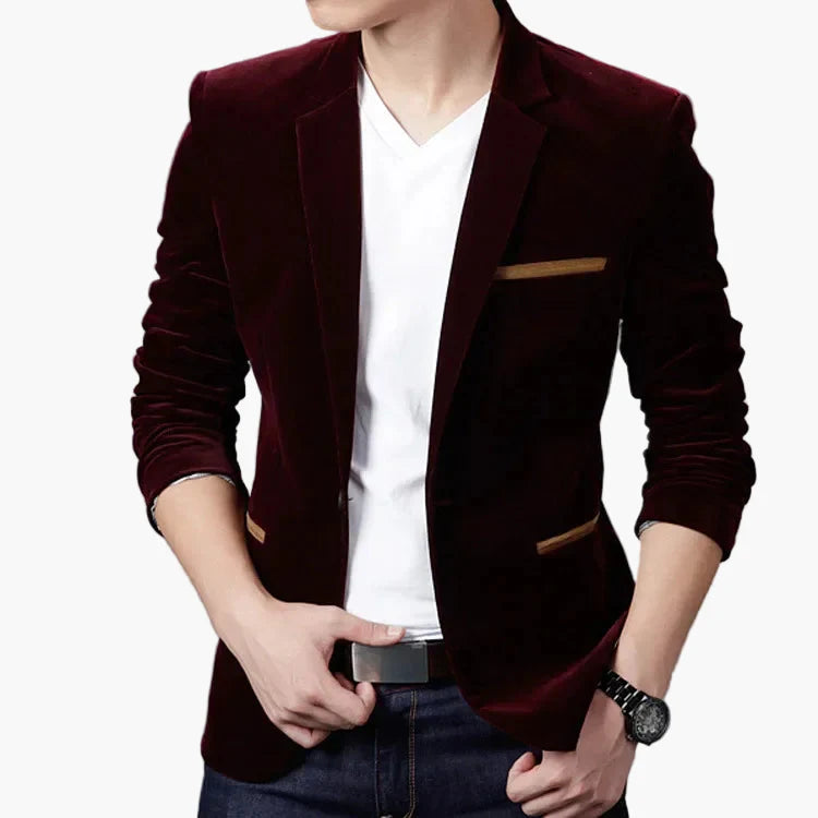 Herrkavaj i Slim Fit – Modern och Elegant för Fest och Arbete