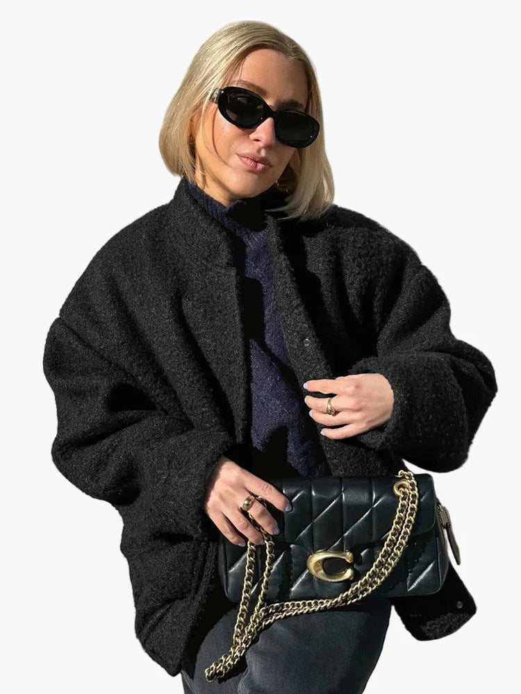 Damjacka i trendig oversized bomberstil – Perfekt för vardag och citylook