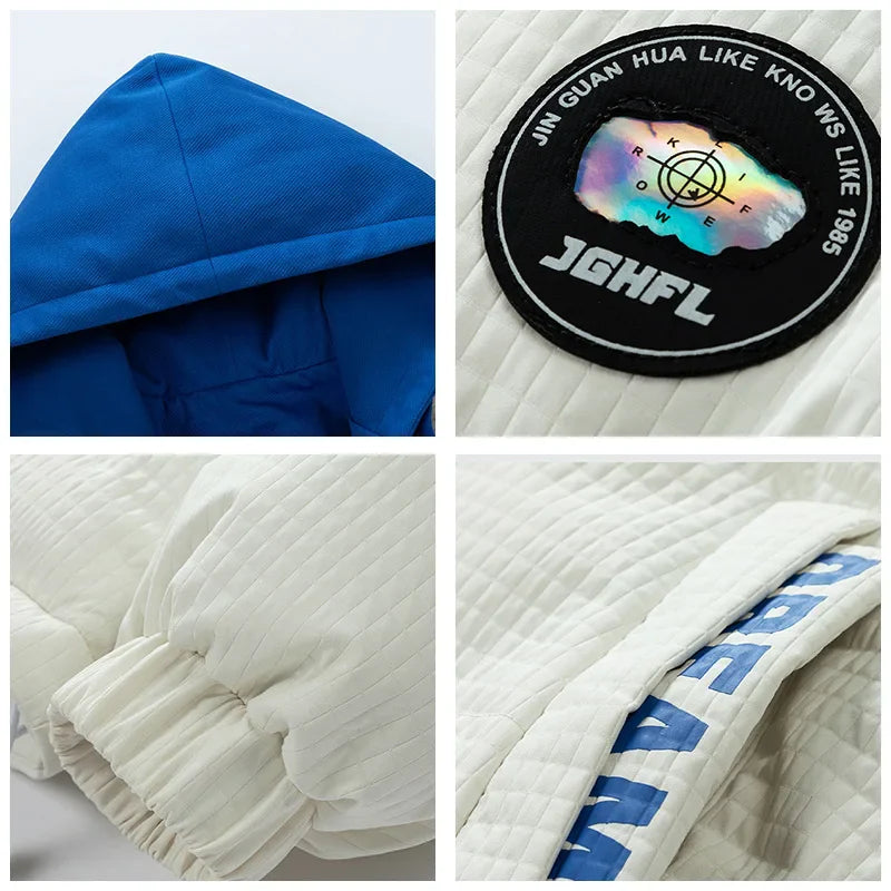 Herr Vinterjacka Med Huva – Varm och Trendig Parkas för Utomhusbruk