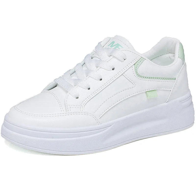 Somriga vita sneakers dam – Lätta platåsneakers för vardag och semester